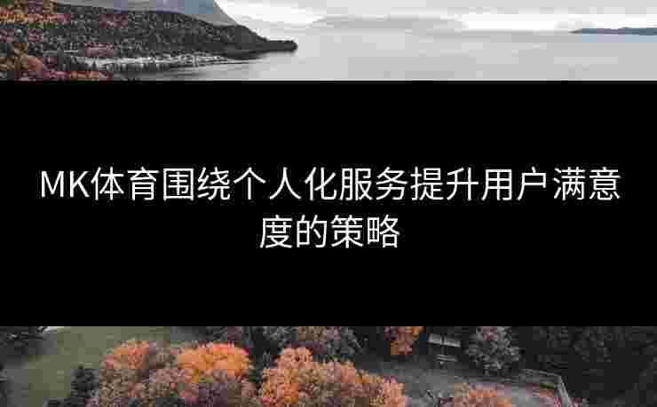 MK体育围绕个人化服务提升用户满意度的策略